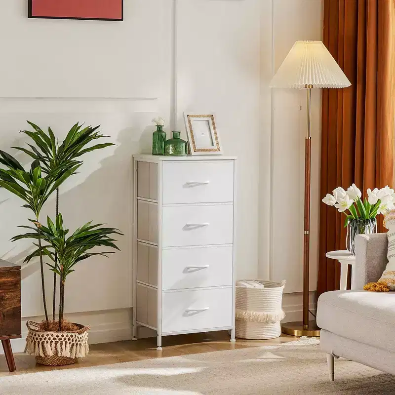Drawers Dresser Chest of Drawers,Metal Frame and Wood Top