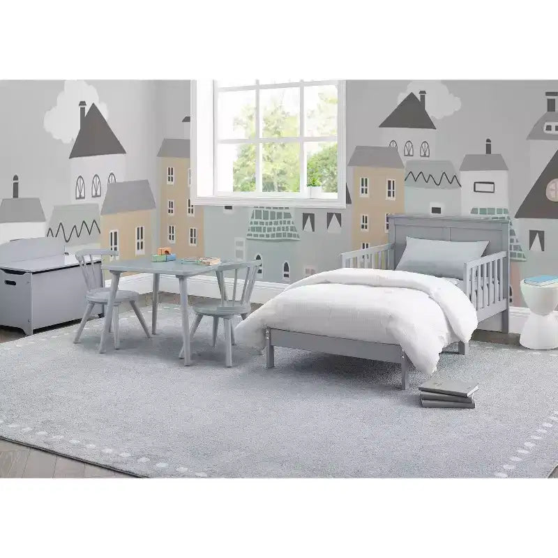 Collins Wood Toddler Kids' Bed, Greenguard Gold Certified Gray - Delta Children