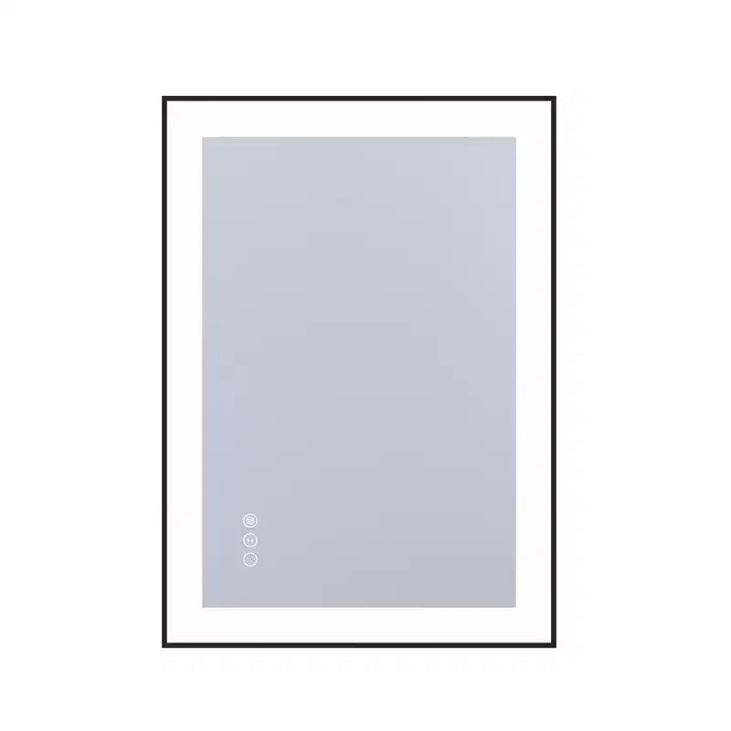 SUMERAIN LED Bathroom Vanity Mirror 20x28 Anti-Fog, Dimmable, 3 Color, Tempered Glass, Black Frame