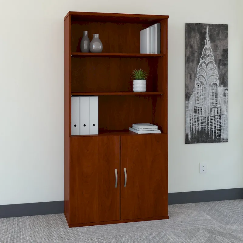 Series C 36W 5 Shelf Bookcase with Doors by Bush Business Furniture