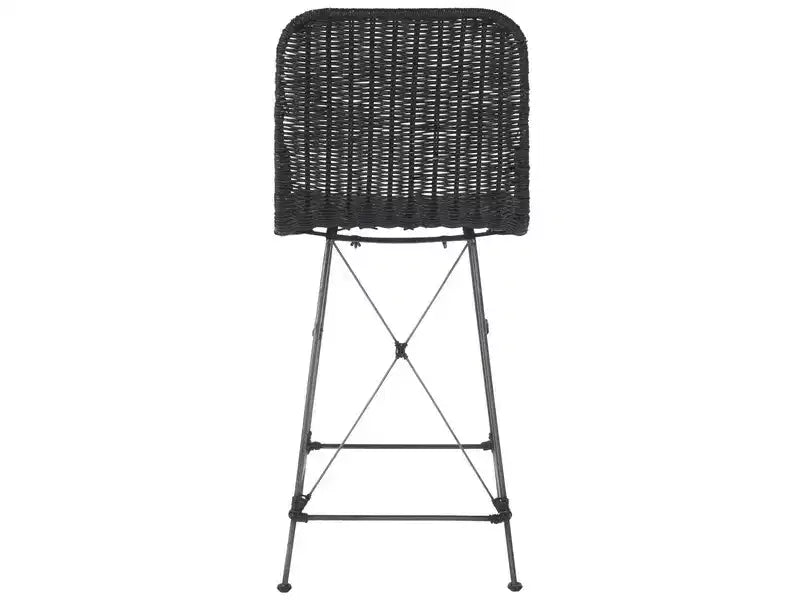 Weaved Rattan Counter Stool Set of 2