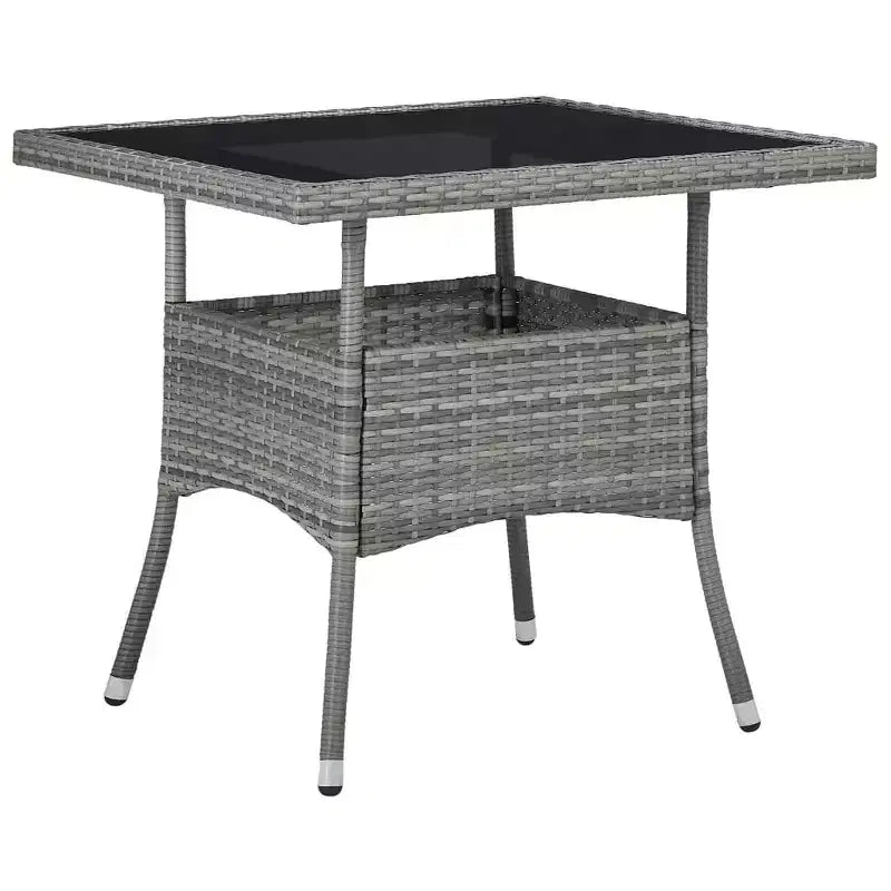 vidaXL Dining Set Grey, black, brown