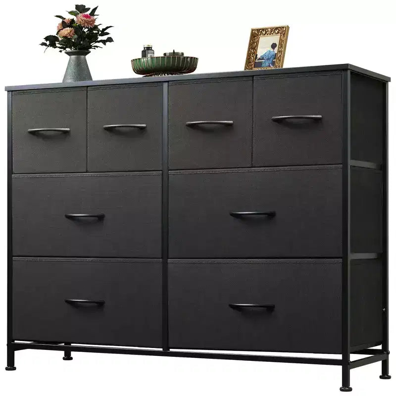 GALAXHERO Dresser with 8 Drawers, Wide Fabric Storage Chest for Bedroom, Closet, Entryway