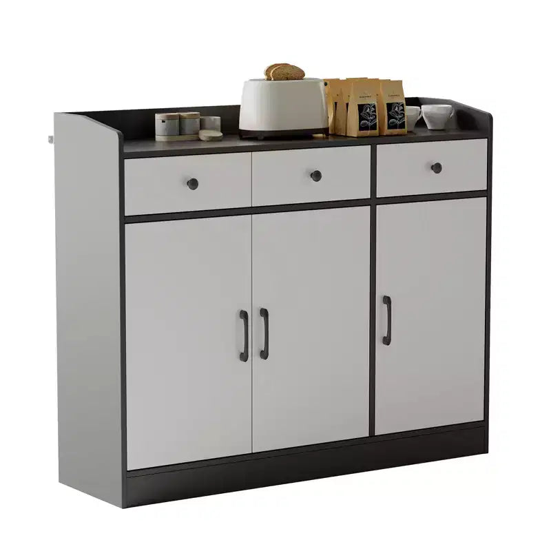 Modern Coffee Bar Buffet Table, for Living Room, Entryway Wooden Kitchen Storage Cabinet with Adjustable Shelf,