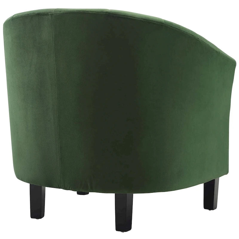 Channel Tufted Velvet Armchair