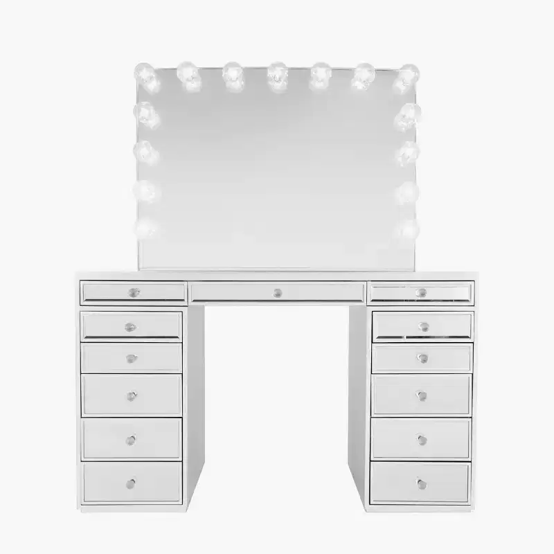 Table de coiffeuse haut de gamme Impressions Vanity SlayStation Plus avec miroir
