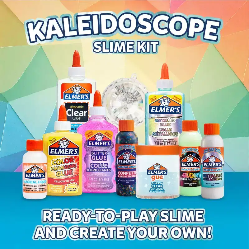Elmer's 10pc Kaleidoscope Slime Kit Gift