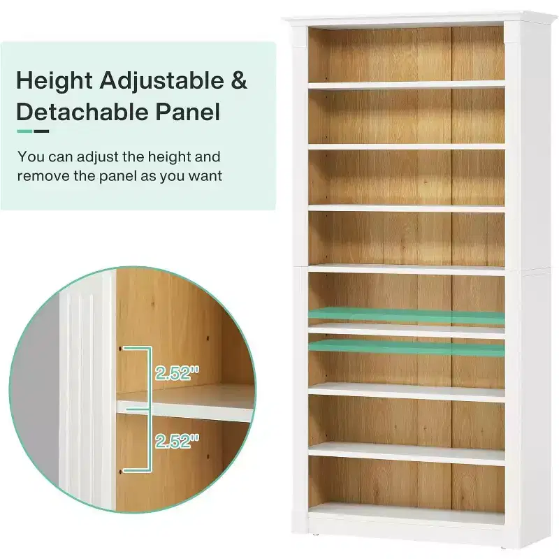 Lantine 8-Tier Wooden Freestanding Shoe Rack