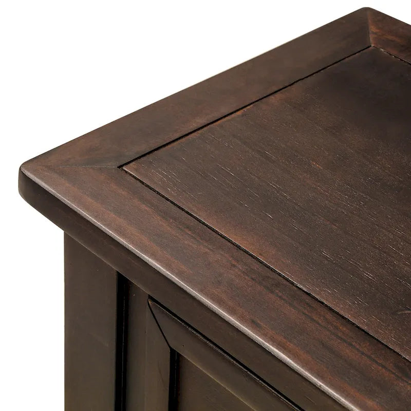 2-Drawer Console Table with Bottom Shelf