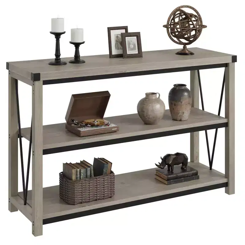 Metal & MDF 3-Tier Console Table 30''H x 47.2''W x 13.4''D