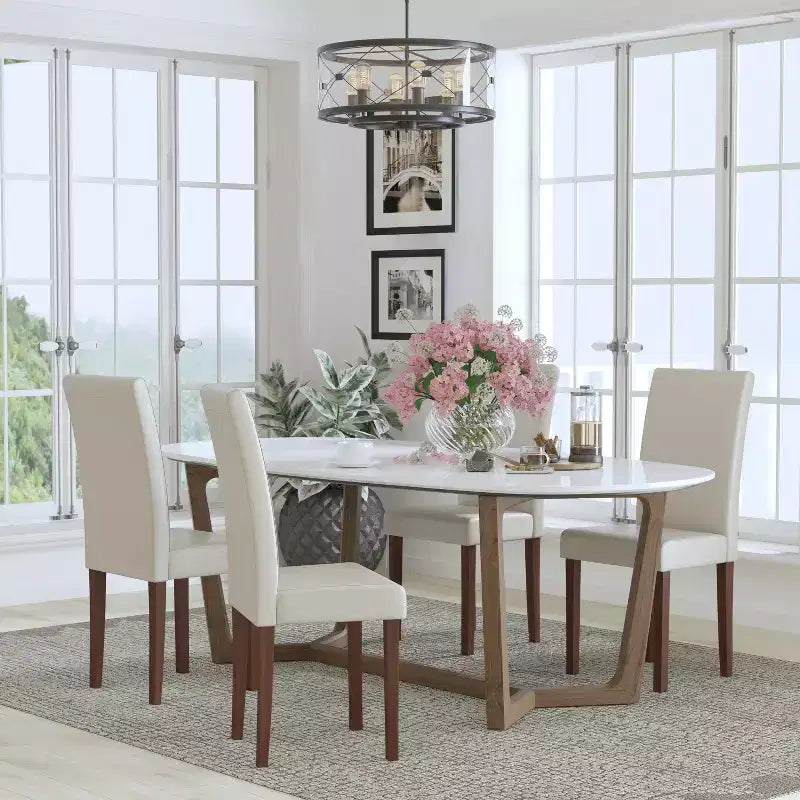 Flash Furniture Set of 4 Greenwich Series Parsons Chairs