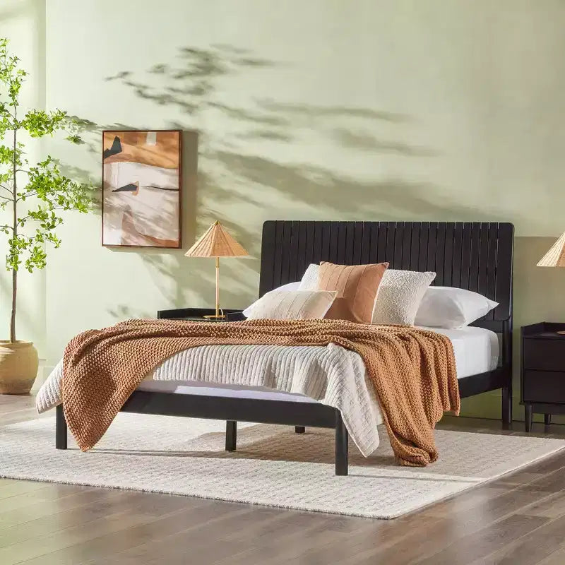 Saracina Home Queen Vertical Slat Headboard Bed