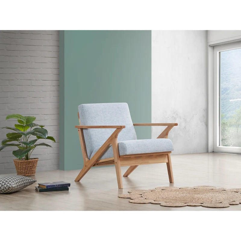 Mid-Century Modern Lounge Chair with Plush Cushioning