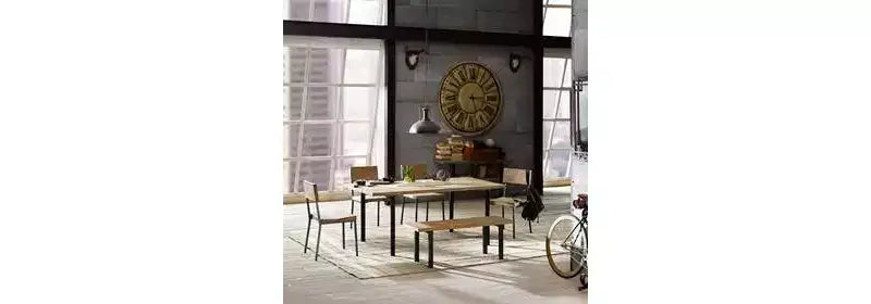 Set of 2 Tacoma Dining Chairs Barn Gray/Black: Ink+Ivy Metal & Wood Frame, 300 lbs Capacity, Spot Clean