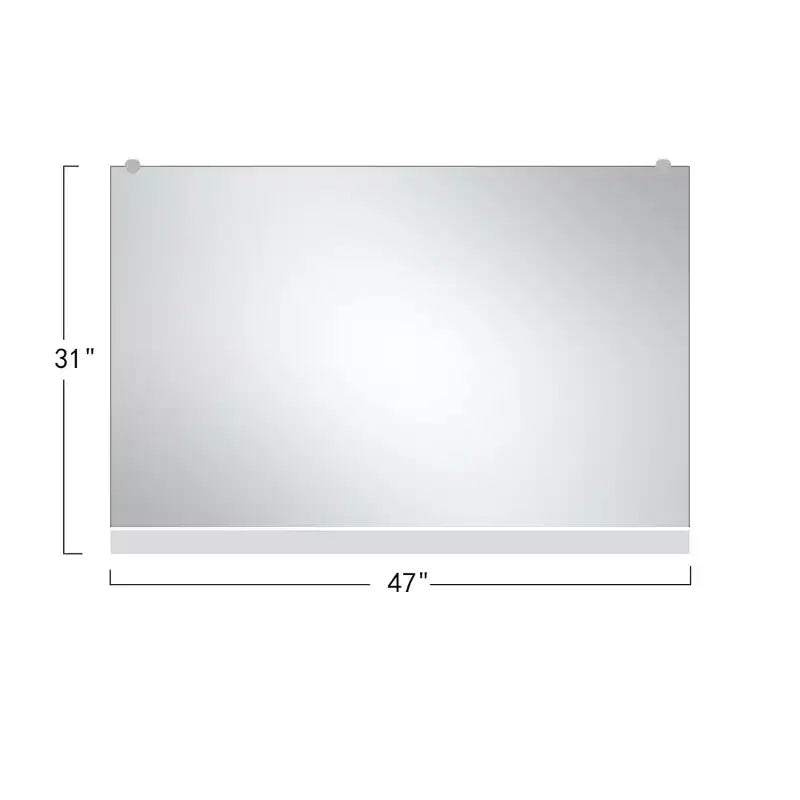 Dovelina Rectangular Gym Mirror Decorative Wall Mirror Large Wall Mirror - 47x32