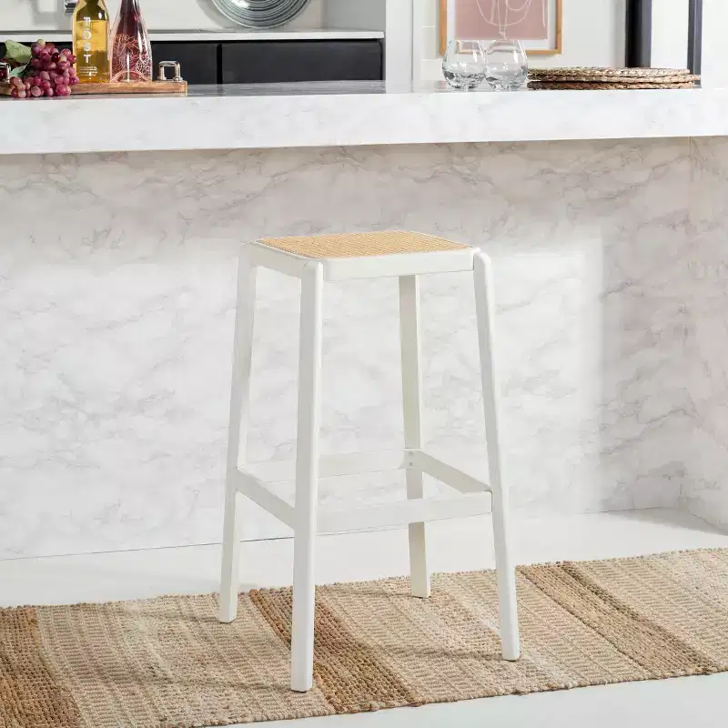 Silus Backless Cane Bar Stool - BST9505 - Safavieh