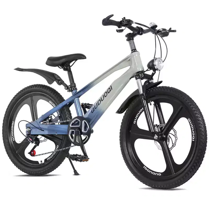 VTT enfant NAYSAYE 20 pouces avec transmission 7 vitesses et cadre en alliage de magnésium pour garçons et filles de 8 à 12 ans, 57,09 x 21,65 x 29,92 cm