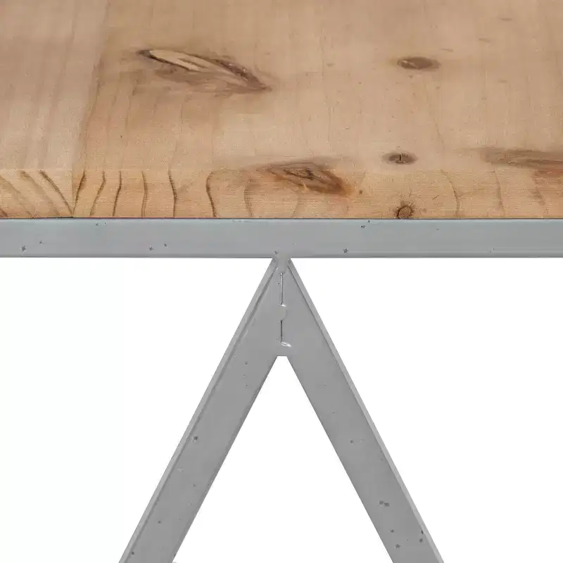 Kate and Laurel Uzma Square Metal Nesting Table, 2 Piece, Silver