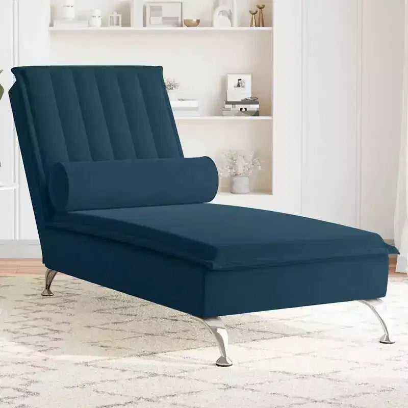 vidaXL Massage Chaise Lounge Dark Grey