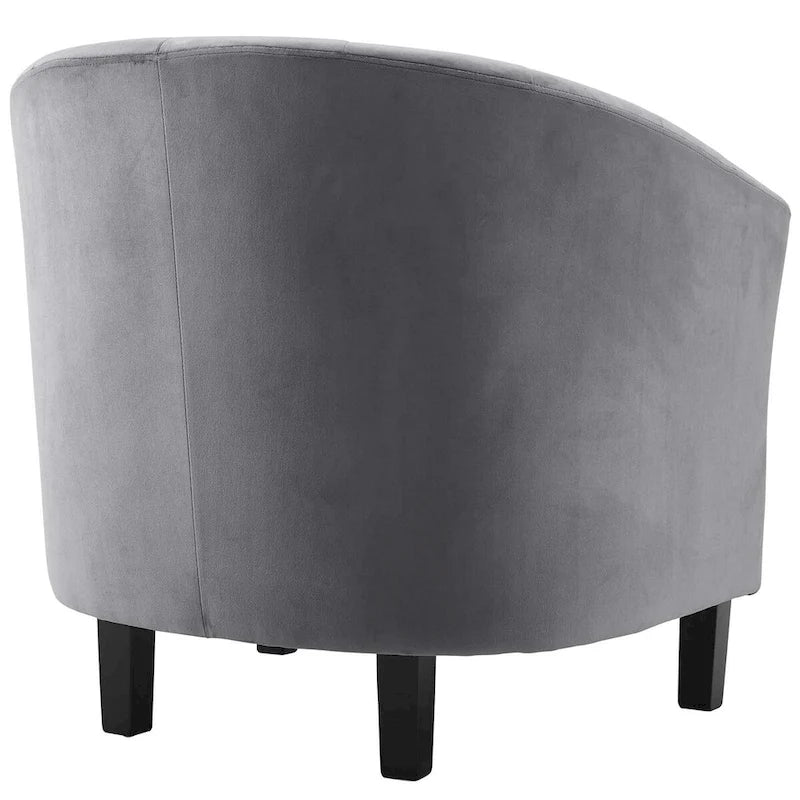 Channel Tufted Velvet Armchair