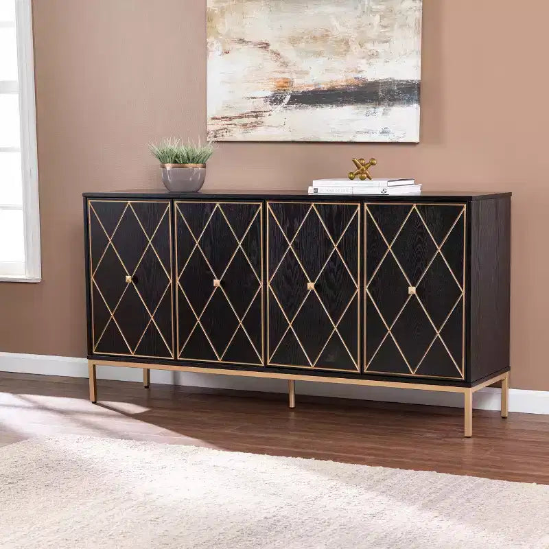 Marradi Sideboard Cabinet with Storage - Black - SEI