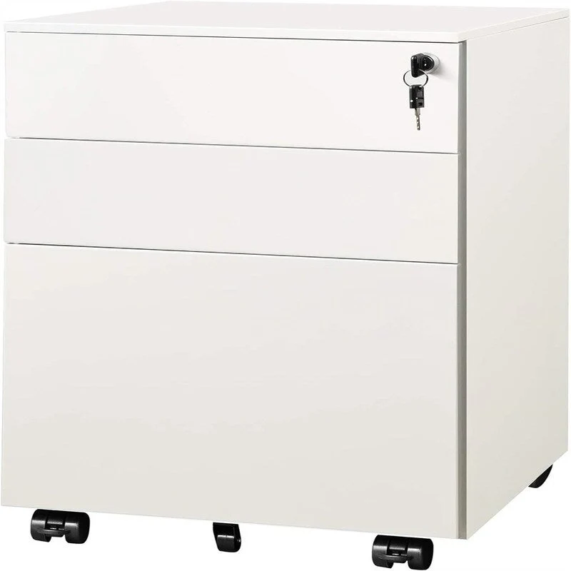 3 Drawer Rolling Pedestal Under Desk