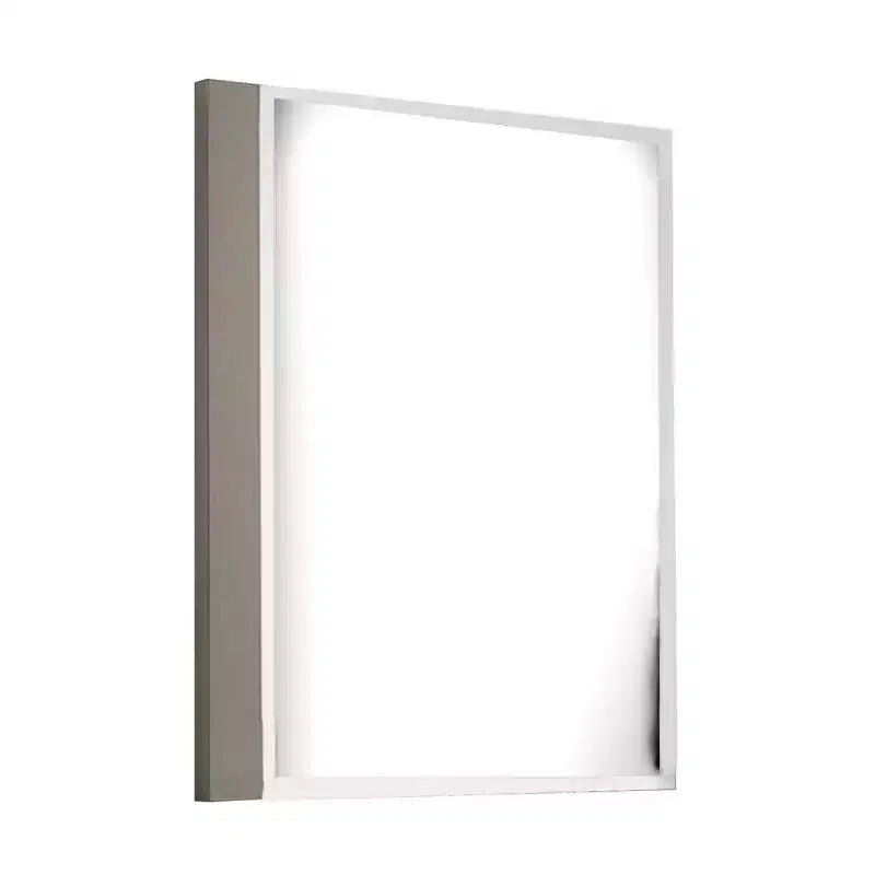 Royal Hampton Dresser Mirror, 40 Inch, Sleek Light Taupe Wood, Frameless Design