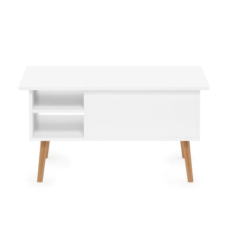 Lift Top Coffee Table With Wooden Leg