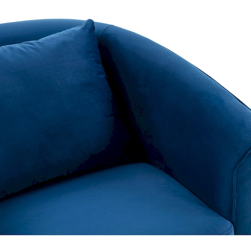 Swivel Barrel Accent Chair, 32.5W x 32.1D x 30.1H, Upholstered Living Room Chair