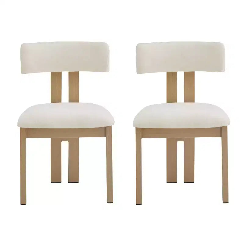 Christopher Knight Home Astura Iron Frame Upholstered Dining Chairs (Set of 2)