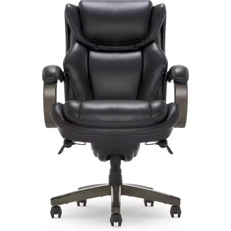 Big & Tall Executive Chair - Bonded Leather, Black, Ergonomic & Adjustable