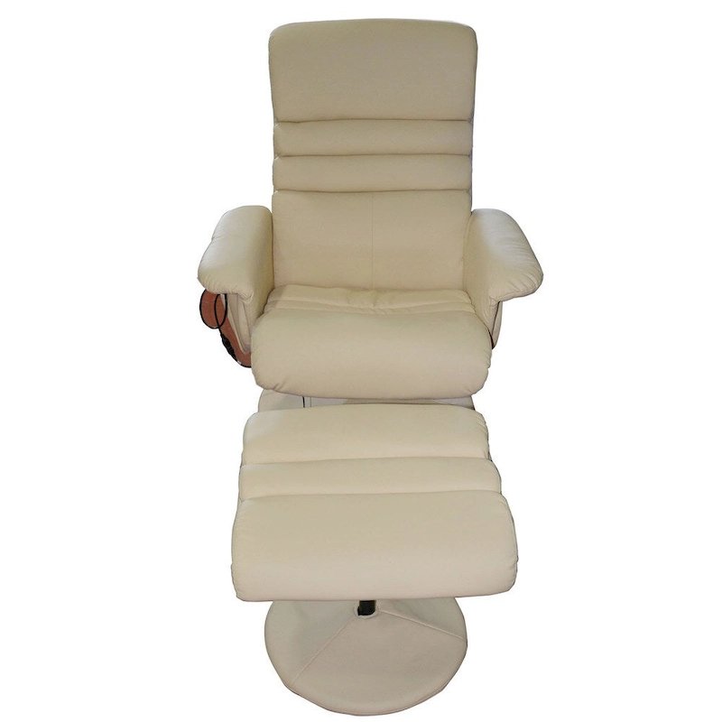 Electric Massage Armchair with Ottoman