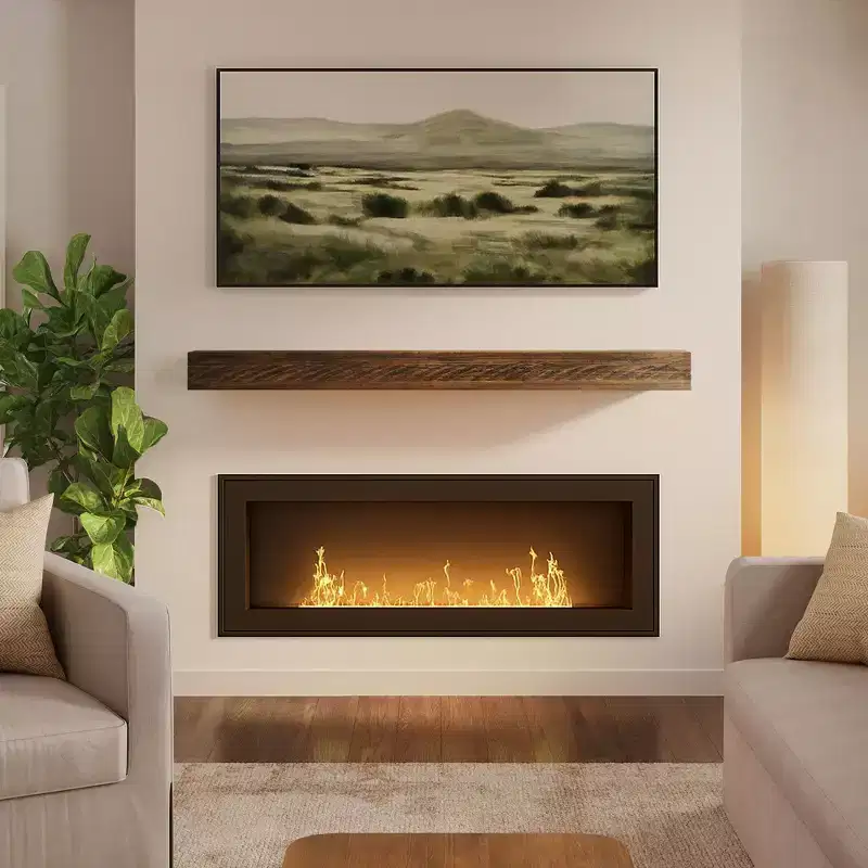 Rustic Floating Shelf/Fire Beam (72in / 1829mm)