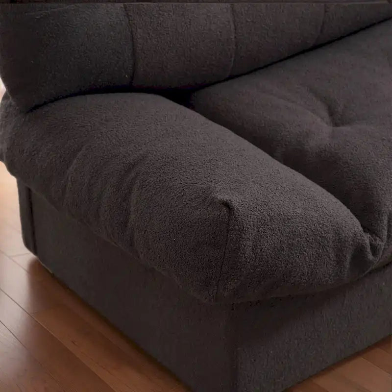 96 Inch Cloud Style Loveseat Sofa Modern Velvet Fabric