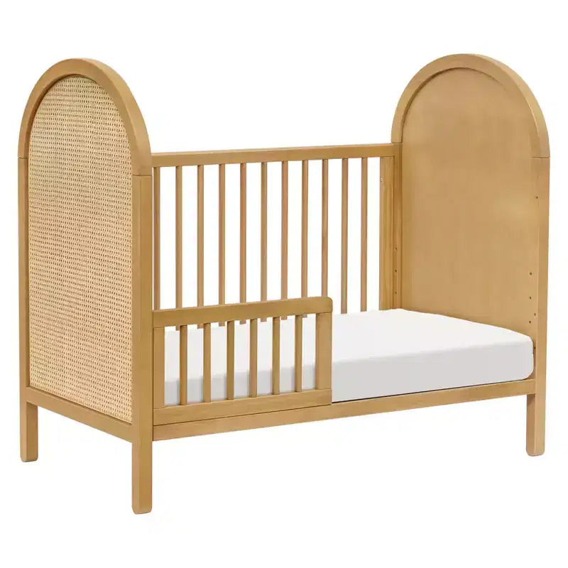 Boho Cane 3-in-1 Convertible Crib with Toddler Bed Conversion Kit