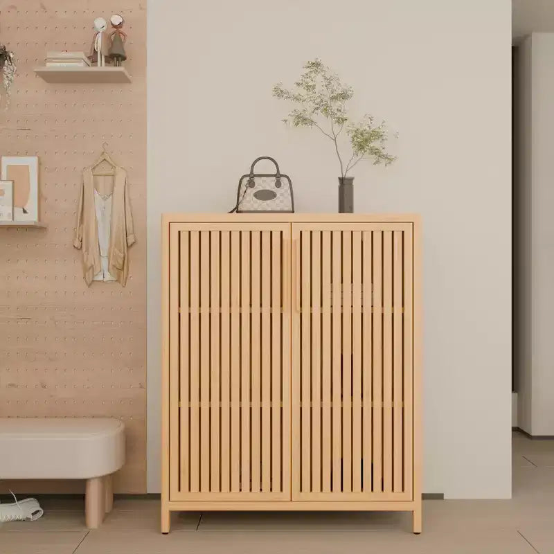 GDFStudio Smedley Modern 38.1 Bamboo Storage Cabinet with 2 Doors