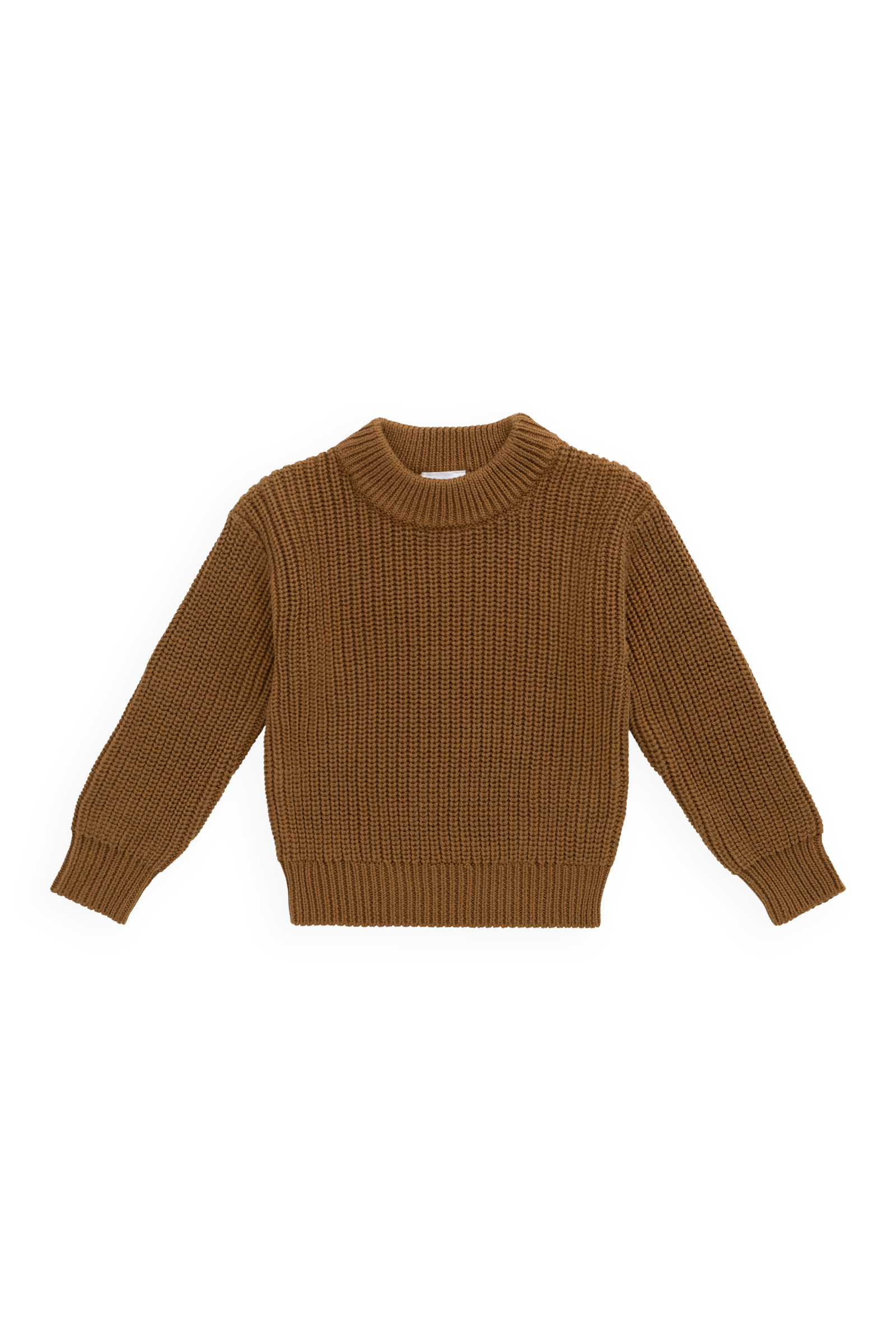 Solid Cotton Crew-Knit Jumper with Ribbed Cuffs & Hem for Baby & Toddler Cozy Everyday (0�C6Y)