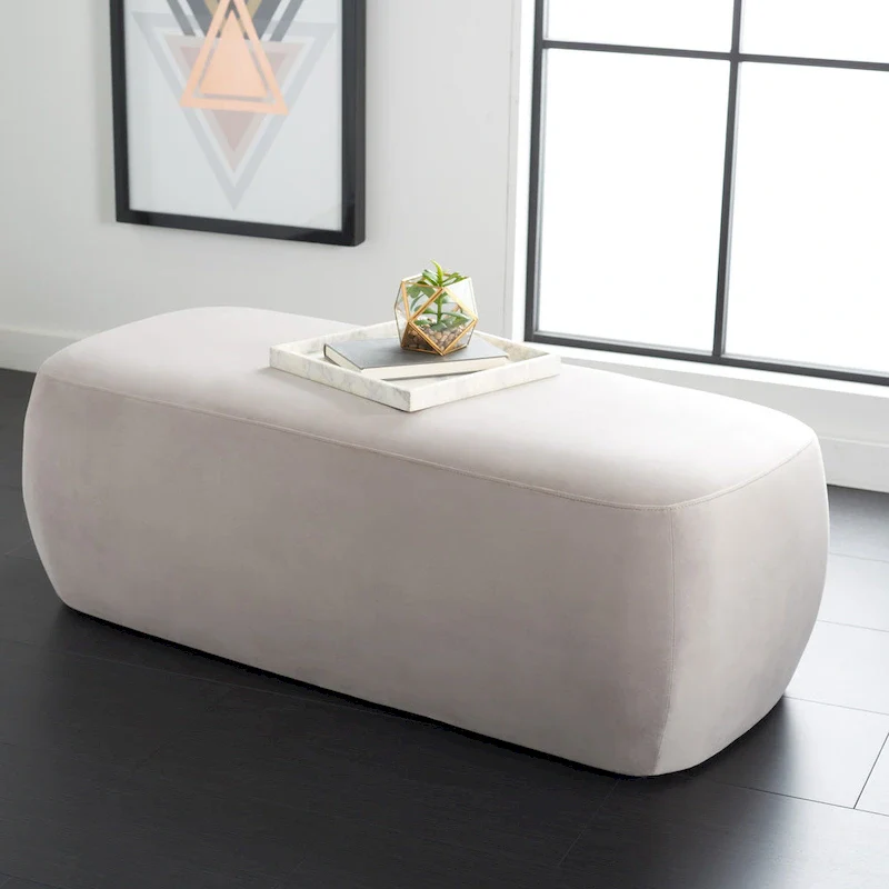 Velvet Tufted Armless Dining Chair | Nailhead Trim & Ring Pull Back