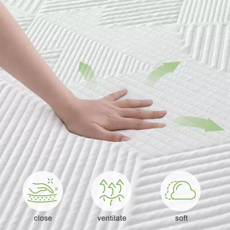 Wuleitex 10,12,14 inch Gel memory sponge mattress, medium hardness, quiet sleep every day , mattress in a box