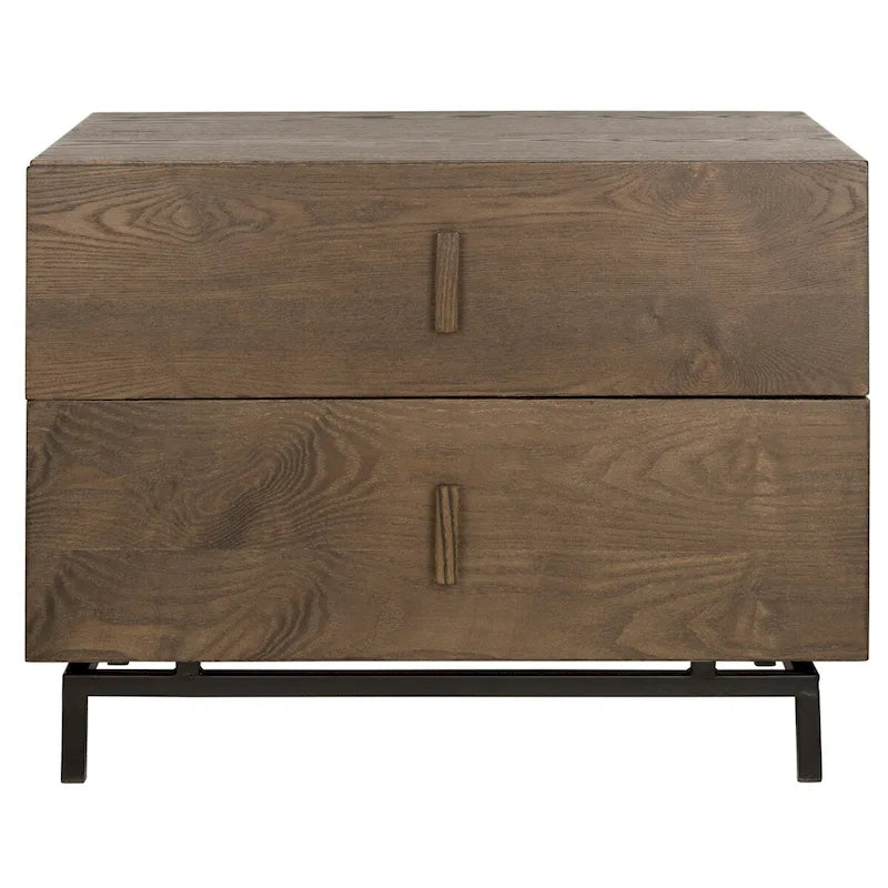 Dark Brown/ Black Storage Cabinet - 27.5 x 17.6 x 21.6 - 28Wx18Dx22H