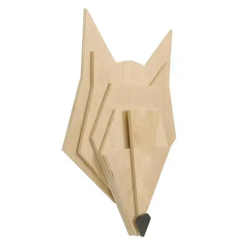 Little Love by NoJo Wood Wall Decor - Fox 3D: Hardwood Frame, 12" Height, 1.56 lbs.