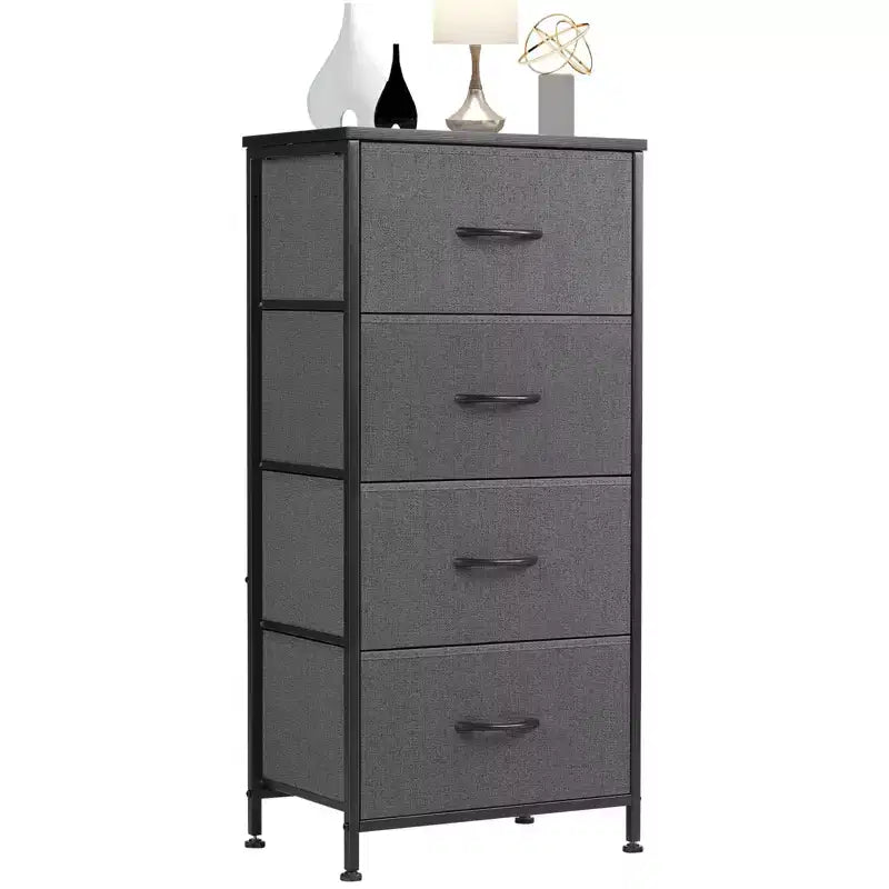 Wood Top Metal Dresser: 7 Drawers