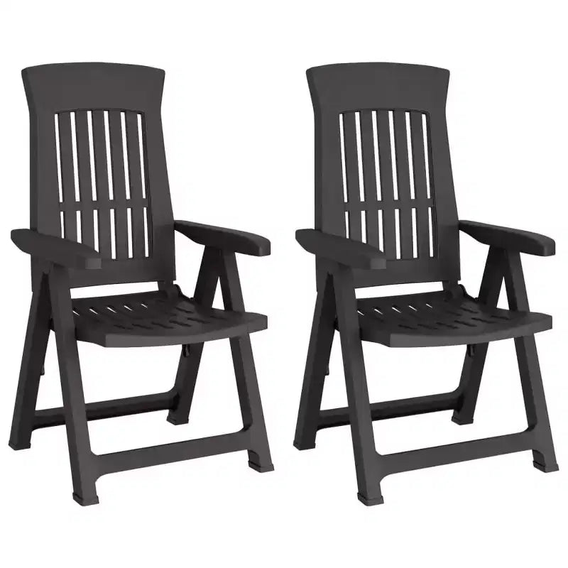 vidaXL Outdoor Reclining Chairs - Lightweight and Adjustable 2 pcs