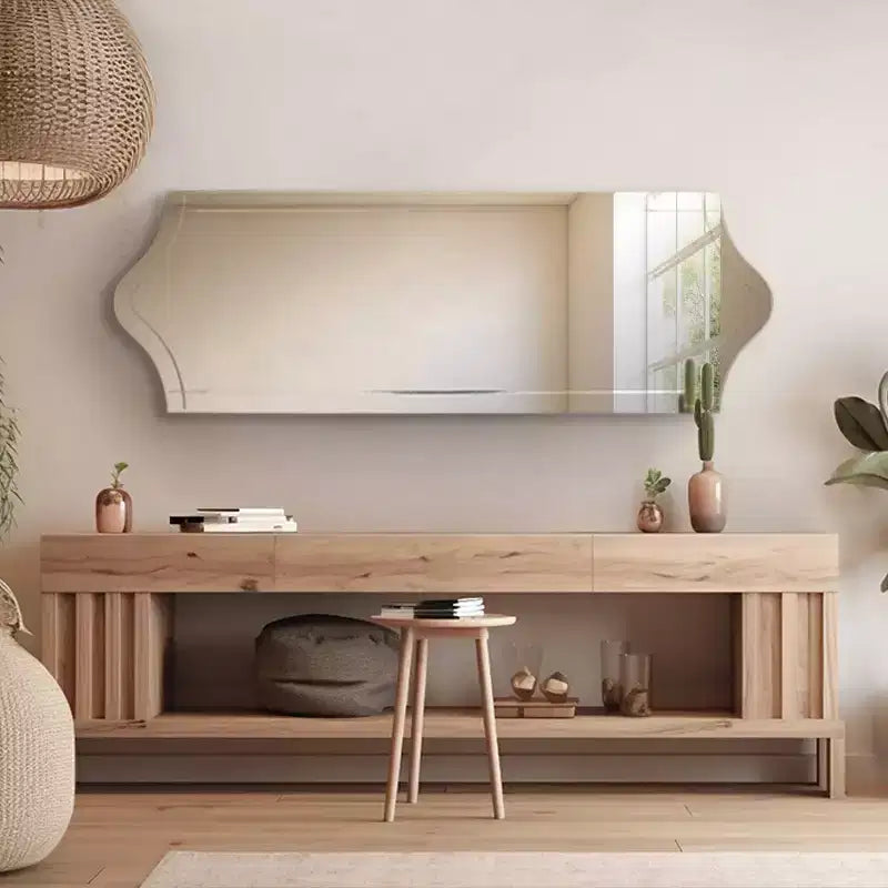 Howard Elliott 60"x20" Full Length Frameless Wall Mirror Whitby Collection: Modern Rectangle, No Assembly Required, MDF Mounted