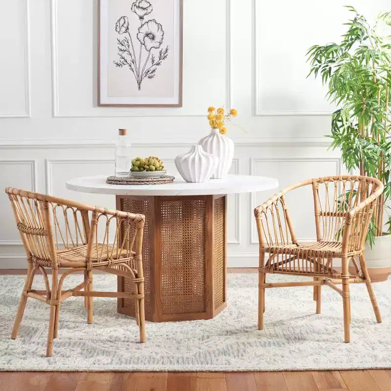 Rattan Accent Chair - Set of 2