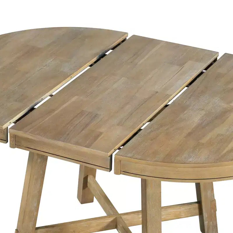 Farmhouse Dining Table with 4-Leg X-Shaped Base and 16