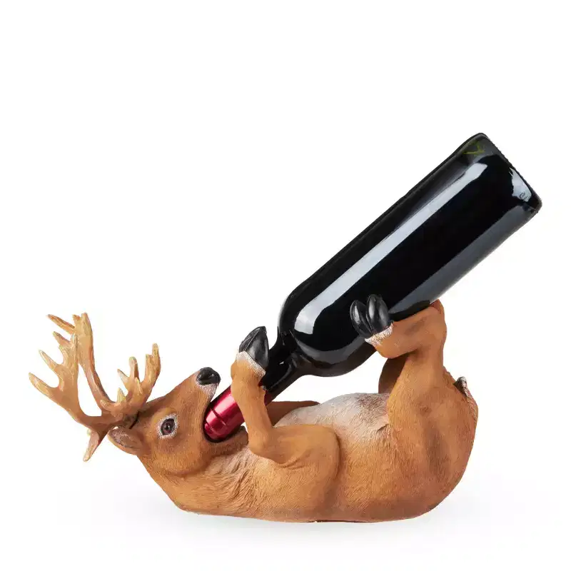 True Buzzed Buck Bottle Holder for Kitchen Decor or Bar Carts, Bottle Rack for Wine Decor Bottle Storage