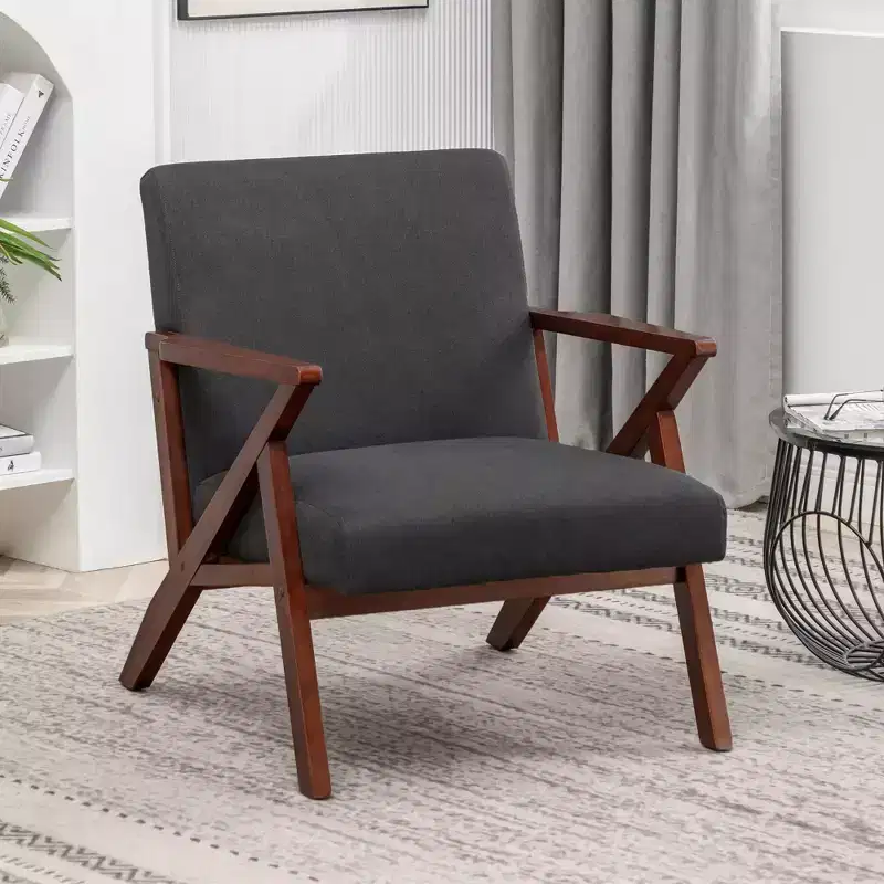 Breighton Home Take a Seat Cliff Mid-Century Modern Accent Lounge Armchair