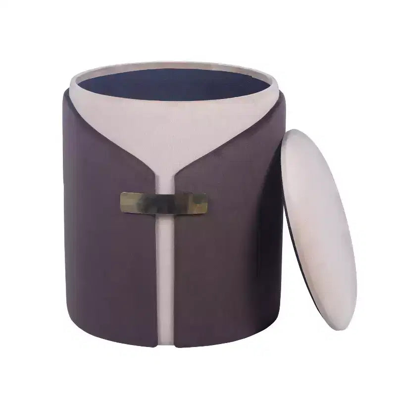 GDFStudio Donatella Modern Velvet Upholstered Storage Ottoman