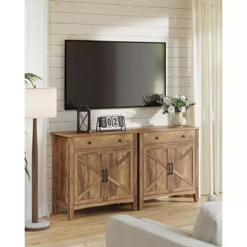 VASAGLE Buffet Cabinet, Sideboard Cabinet with Storage and Drawer, with Doors, Height Adjustable Shelf